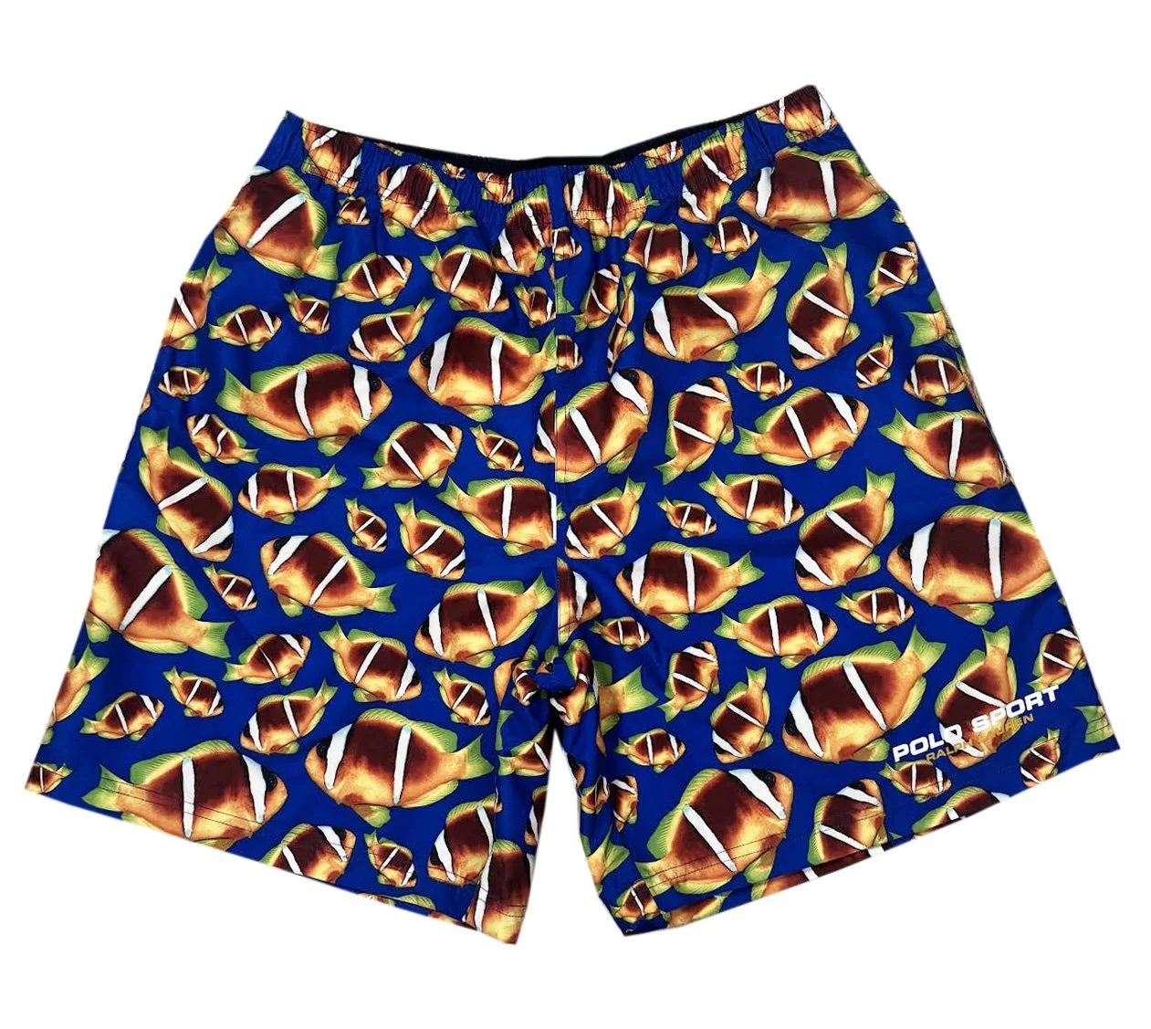 POLO SPORT 魚柄 swim short Vintage Polo Sport Ralph Lauren Fish Swim Trunks (Size XL) — RootsBK